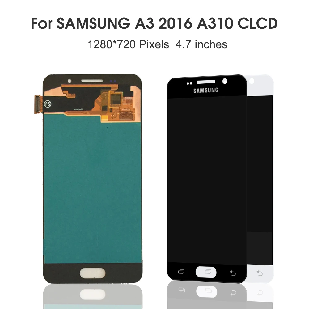 Оригинальный супер AMOLED ЖК дисплей для Samsung Galaxy A3 2016 A310 A310F A3100 сенсорный экран