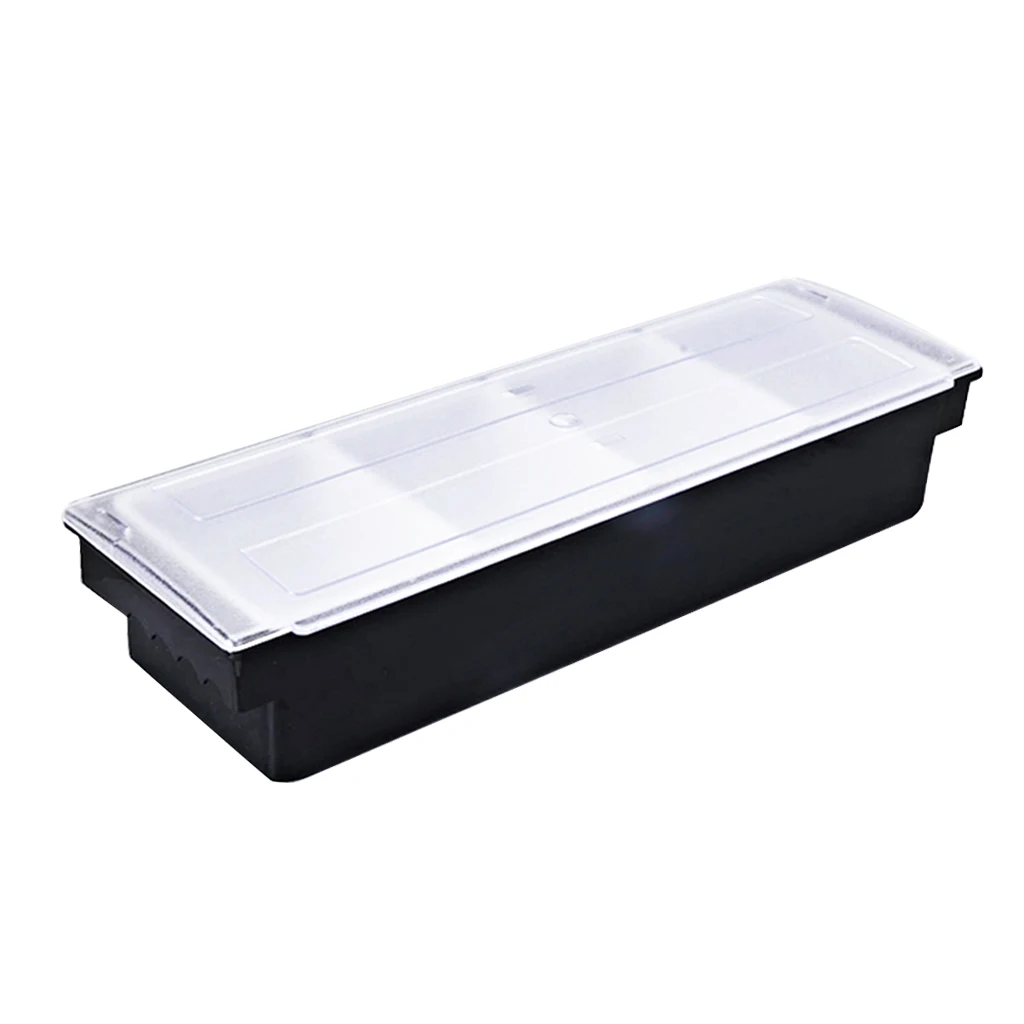 

Ice Cooled Condiment Serving Container Plastic Chilled Garnish Tray Bar Caddy for Home Work or Restaurant or Outdoor Buffet