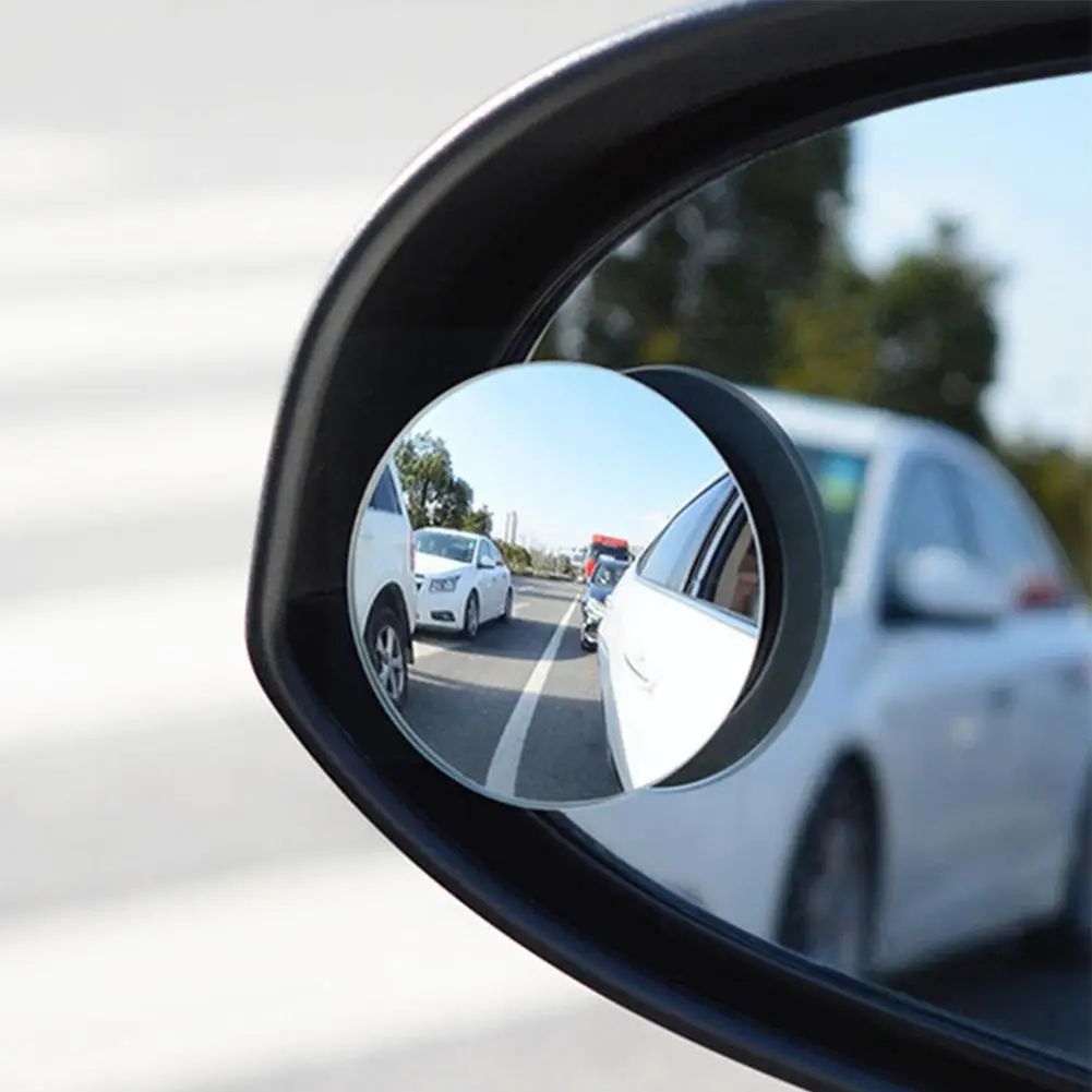 Car Rearview Mirror Small Round Mirror Wide-angle Reversing 360 Reflector Auxiliary Degree Frameless Rearview