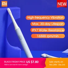 Xiaomi Mijia T100 звуковая электрическая зубная щетка для взрослых Водонепроницаемая ультра звуковая автоматическая зубная щетка с зарядкой от USB