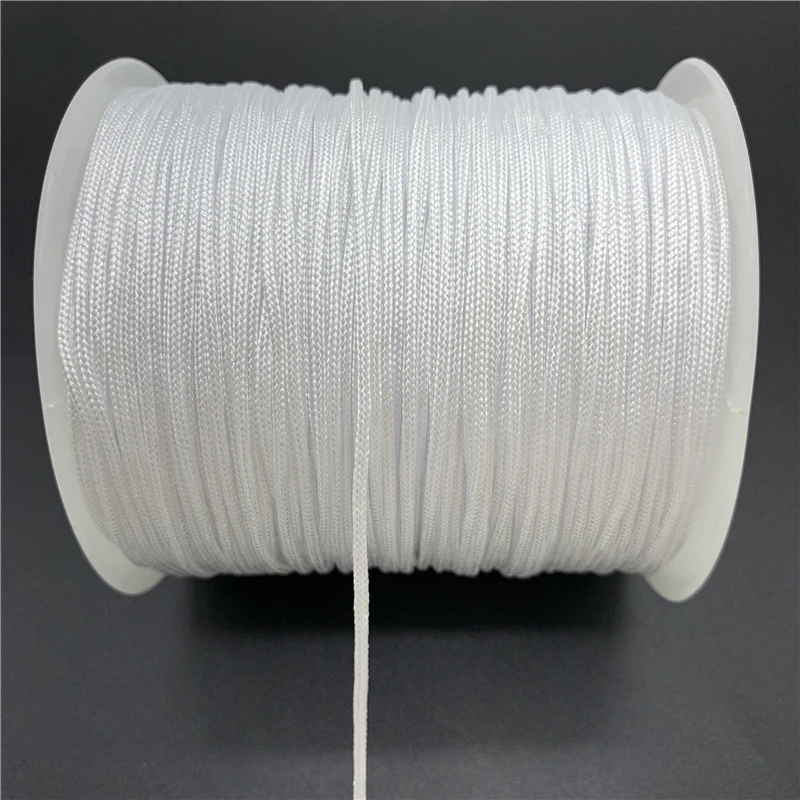 0.5/0.8/1.0/1.5mm White Nylon Cord Thread Chinese Knot Macrame Bracelet Braided String For Shamballa Rope | Дом и сад