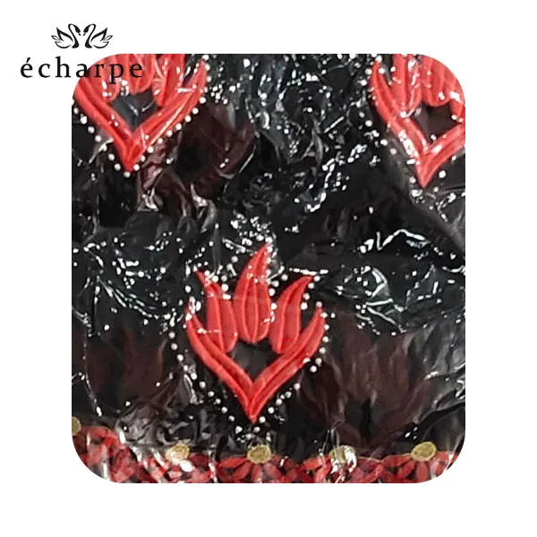 Fashion embroidered set auger African women in head scarf Muslim new scarf type big yards outside the scarf scarf cotton - Цвет: EC109-12