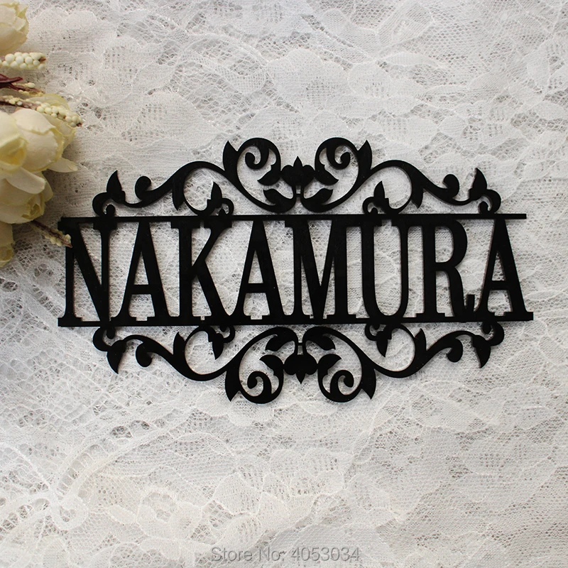 Personalized Laser Cut Acrylic Sign for Outdoor Hanging