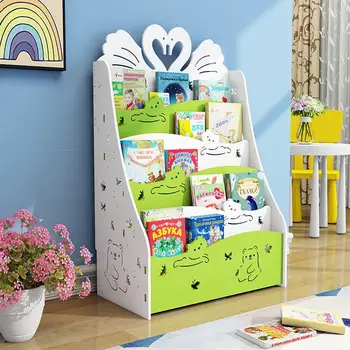 

Children's Bookshelf Floor Simple Rack Economical Student Bookcase Kindergarten Children's Picture Book Storage Rack