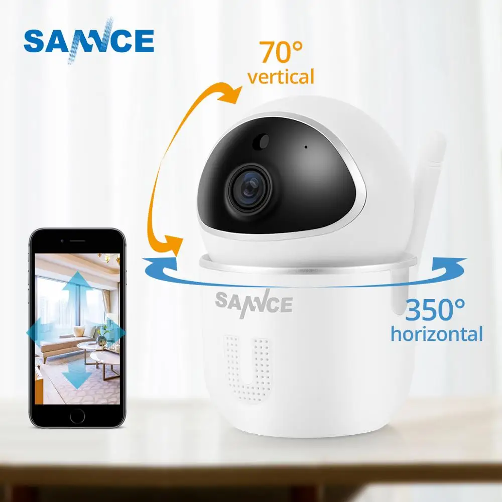 SANNCE Home Security IP Camera Wi-Fi 1080P Wireless Network Camera CCTV Camera Surveillance Night V - 32947255722