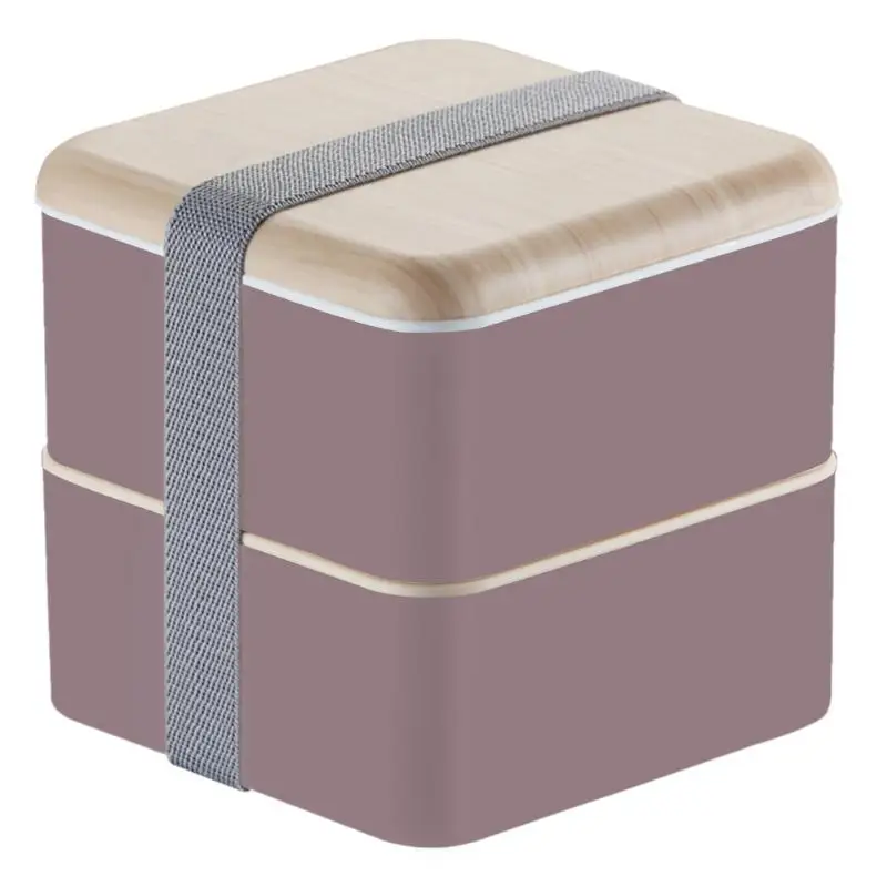 Лидер продаж 2 Слои Коробки для обедов школьников столовой отсек пластины