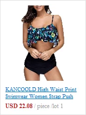 KANCOOLD 2019 Women Causal Swimsuit Sexy One-Piece High Waist Striped Bathing Suit For Women Swimsuit Beachwear Bathing Suit 12