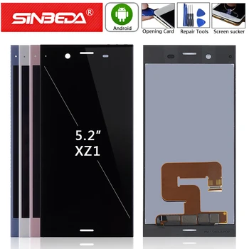 

5.2"Original For Sony Xperia XZ1 LCD Display with Frame Housing Touch Screen Digitizer Assemble For SONY XZ1 G8341 G8342 Display
