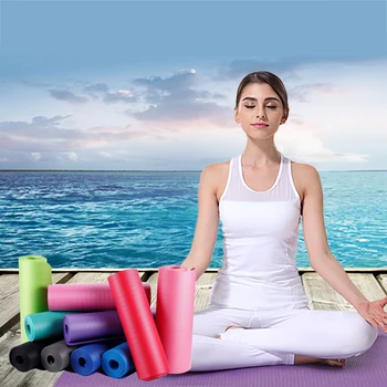 

180*61*10cm Yoga Mat Anti-slip Blanket PVC Gymnastic Sport Health Lose Weight Fitness Exercise Pad Women Sport Yoga Mat