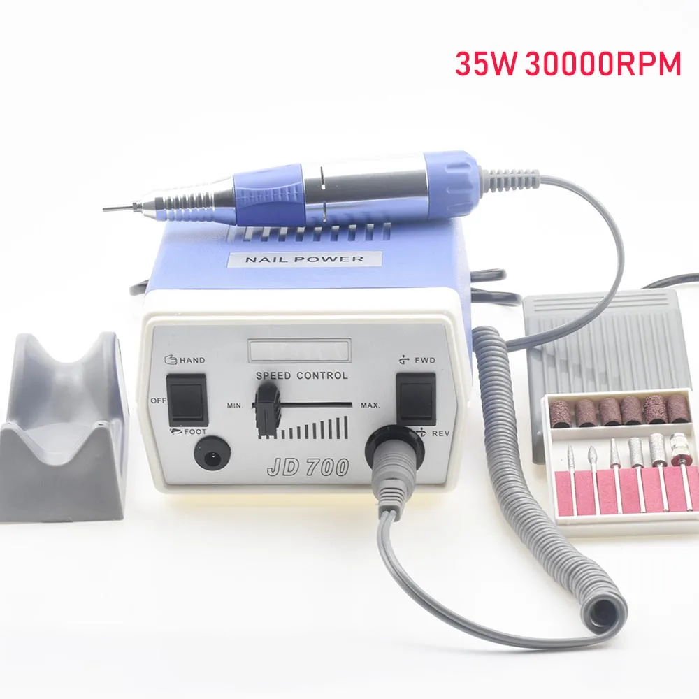 Prix 35W 40000 tr min perceuse à ongles électrique manucure pédicure fichiers outils Kit vernis à ongles meulage vitrage Machine pour Gel vernis