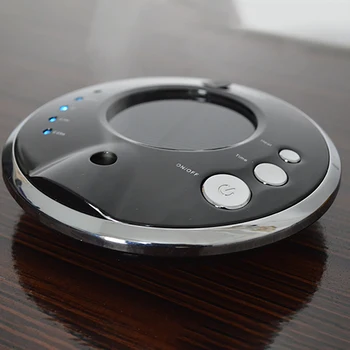 

Round Solar Powered Car Air Disinfection Purifier Air Freshener Aromatherapy Machine Negative Ion Diffuser Mist Maker