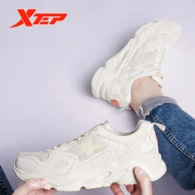 Xtep Woman Chunky Sneakers Shoes 2019 Breathable Mesh Running Casual Female Outdoor Fashion Shoes 881218329599