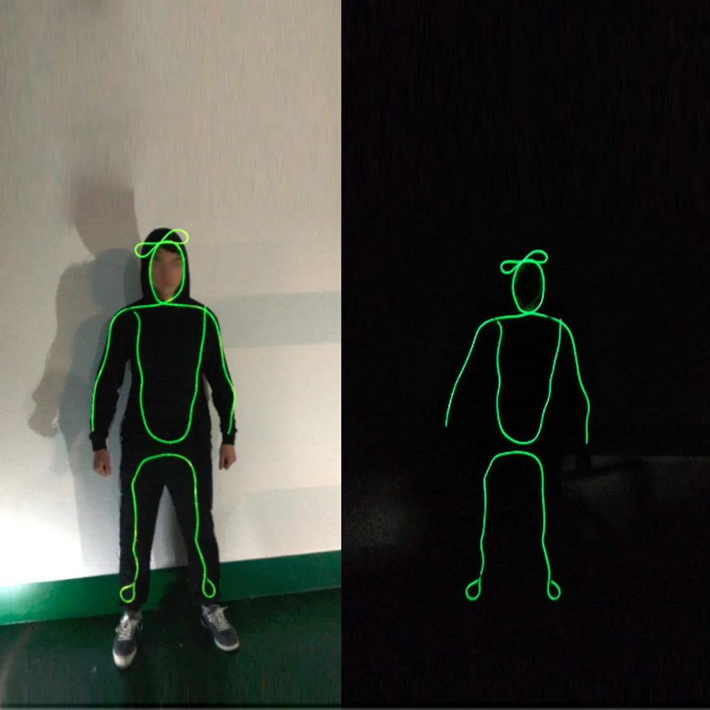 Светильник для взрослых, карнавальный костюм, светильник Stickman, одежда для выступлений, костюм, красочный светильник, вечерние костюмы для танца роботов