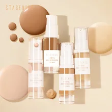 5ml líquido fundação corretivo cobertura completa primer base óleo-controle hidratante rosto compõem fundação contorno paleta tslm1