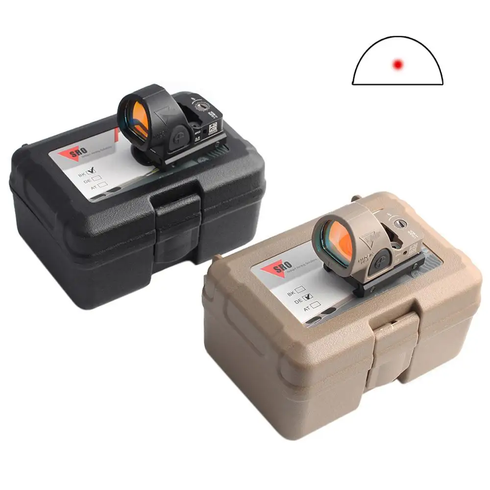 Mini RMR SRO Red Dot Sight Collimator Rifle Reflex Sight Scope fit 20mm