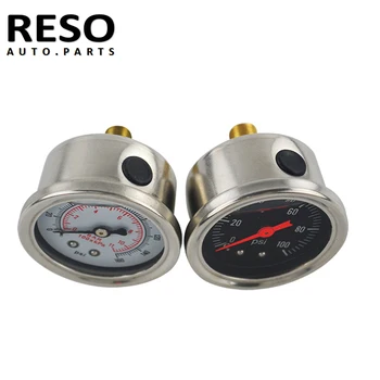 

Car Fuel Pressure Gauge Liquid 0-100 psi 0-160psi Oil Pressure Gauge 1/8" NPT Black/White Free shipping