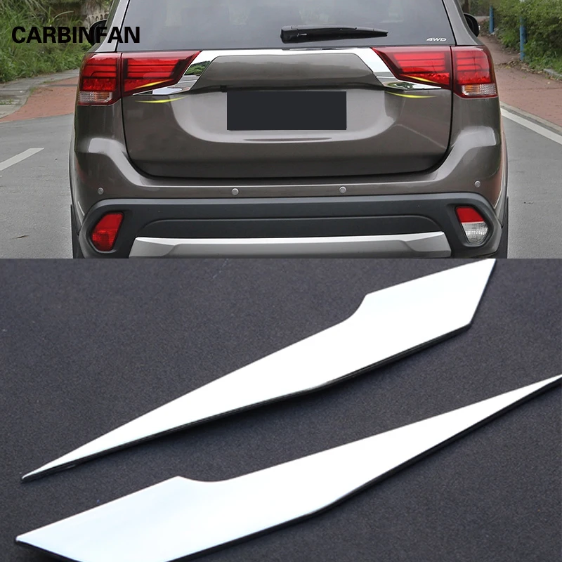 For Mitsubishi Outlander 2016 2017 2018 Rear Light Strips ABS Chrome