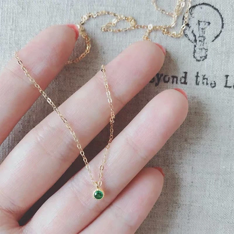 Small gold pendant necklace Clearance