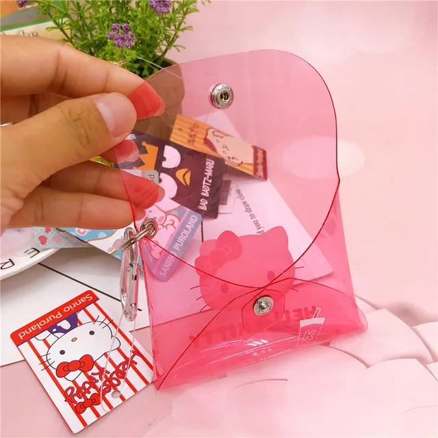 Cute Kawaii Sanrioed Purin Dog Kuromi Cinnamoroll HelloKt My Melody Silicone Doll Coin Purse Pendant PVC Coin Bag Holiday Gift 3