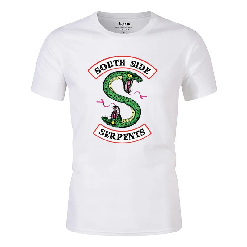 

southside snake serpents t shirt Character cotton plus size 3xl Unisex Loose New Fashion Spring Pattern shirt
