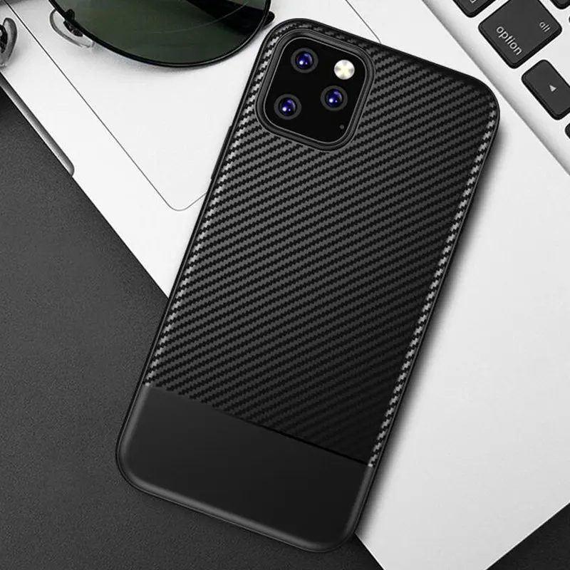 Карбоновый чехол для iphone 11 12 pro max мин SE 2020 XR X XS MAX 7 8 плюс 6s Чехол 5S Роскошный