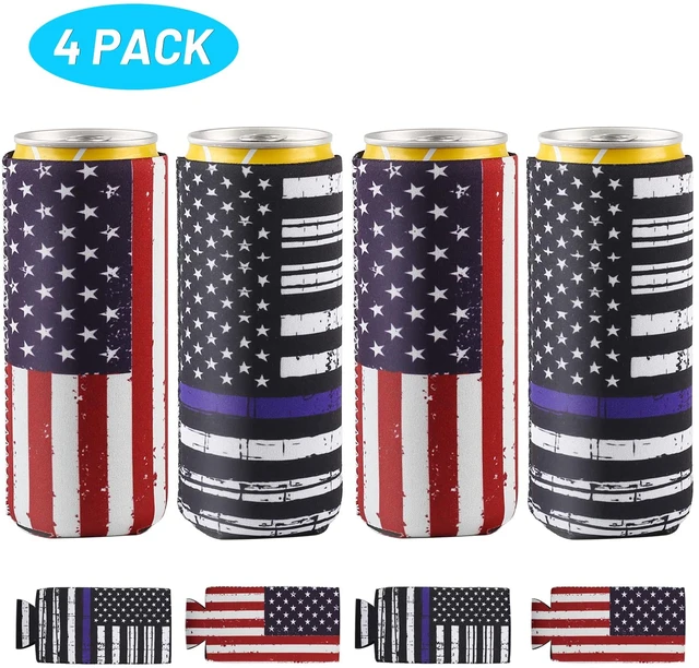 4pack] Slim Can Coozie, Cooler Bags ,Flag White Claw Can Cooler Sleeve Beer  Cooler Bags Fits 12oz slim Can Holder Beer Coozie - AliExpress