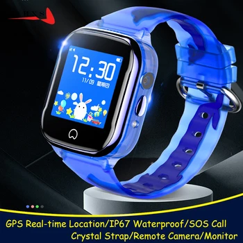 

IP67 Waterproof Smart Safe GPS Location Remote Camera SOS Call Monitor Wristwatch Finder Tracker Phone Watch for Kids Student