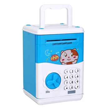 

Electronic Atm Piggy Bank for Kid Money Box Kids Electronic Money Safe Box Hucha Contador Moneda Lockable Money Box Pink HH50QG