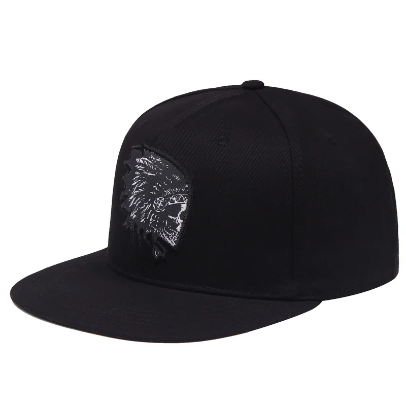 

NEW Embroidery Skull baseball caps hats hip hop snapback flat brim bones gorra sports snapback caps for men women unisex hat
