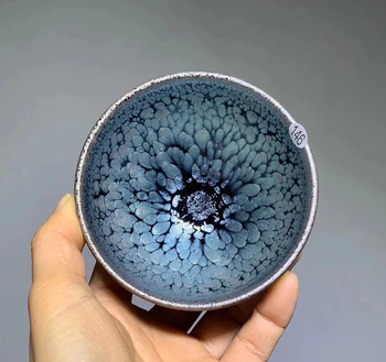 

JIANZHAN Gift Box Tea Cup by Chinese Famous Potter Xiang Li Ancient Song's Style Tenmoku Glaze Chawan Master Tea Bowls Water Cup