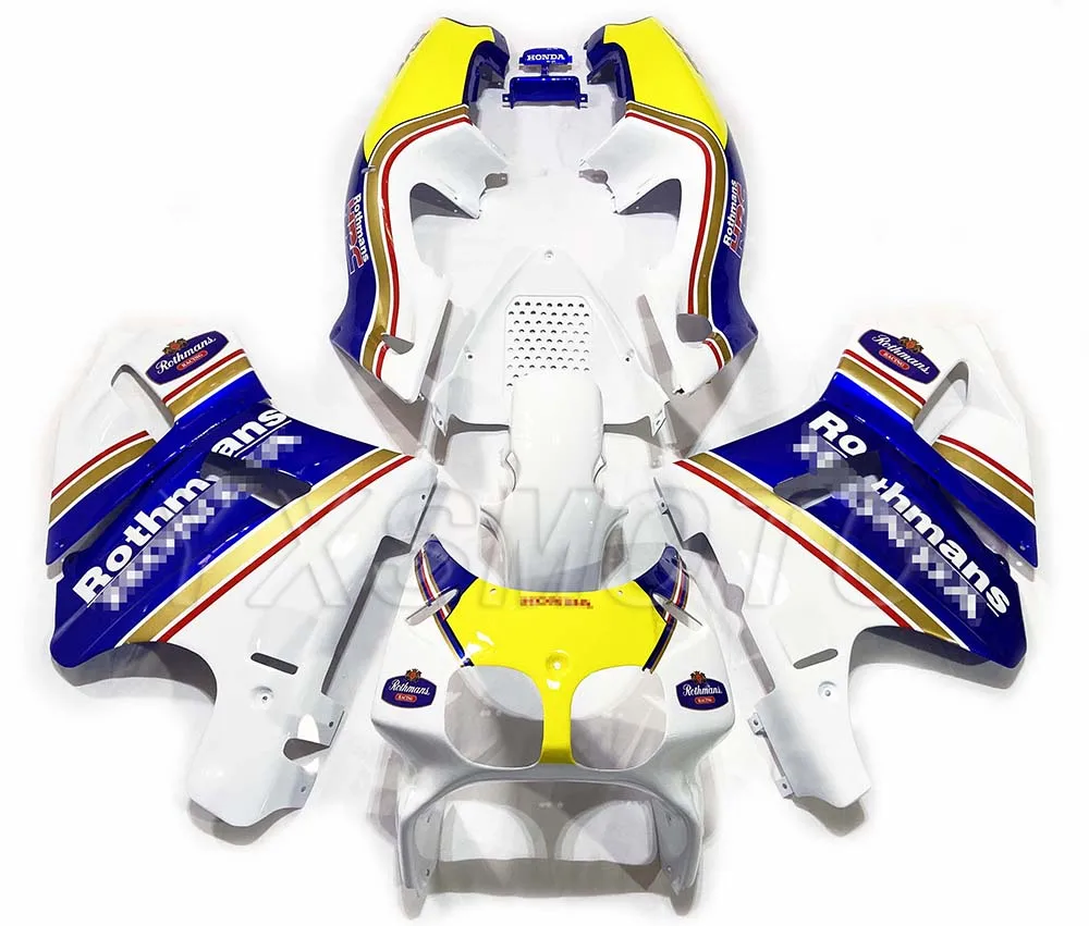 Совершенно новые обтекатели из АБС пластика RVF400 NC35 VFR400 35 синий белый желтый