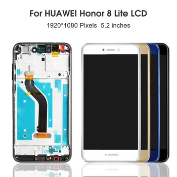 

5.2" inch Honor 8 Lite Display For HUAWEI Honor 8 Lite LCD Touch Screen with Frame PRA-TL10 Display LCD Sensor Free shipping