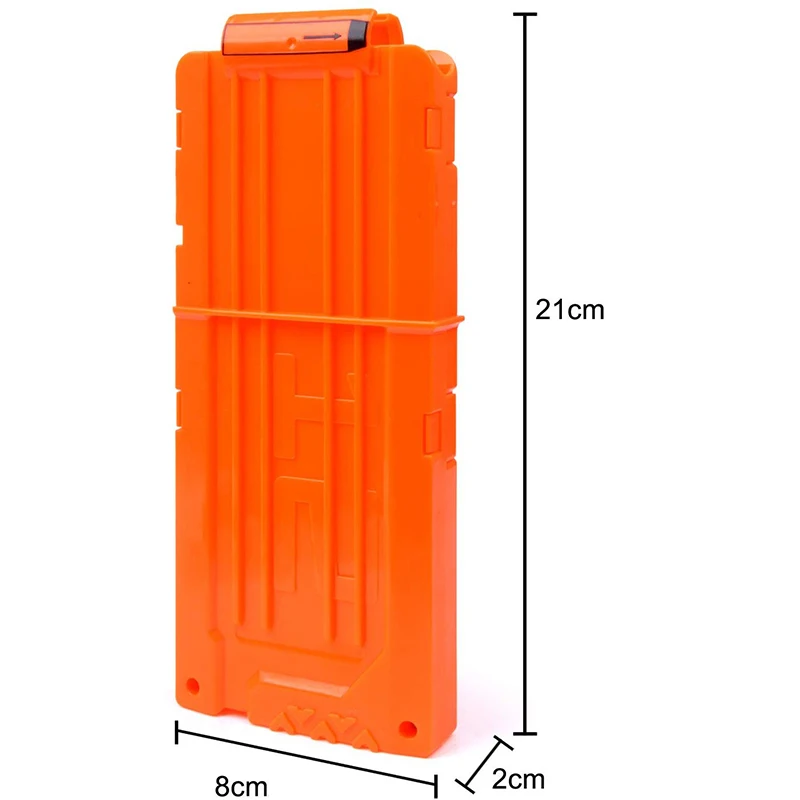 Оранжевый Перезагрузка клип для Nerf журнал Дартс Замена игрушечный пистолет