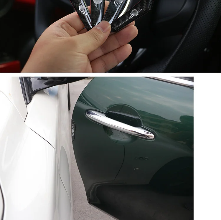 Car Styling For Mini Cooper S One d JCW F55 F56 F54 F60 Door anti-collision sticker Cover Bumper Accessories Ornament