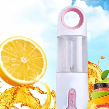 

-Portable USB Electric Fruit Juicer Handheld Vegetable Juice Maker Blender Rechargeable Mini Juice Making Cup -Pink