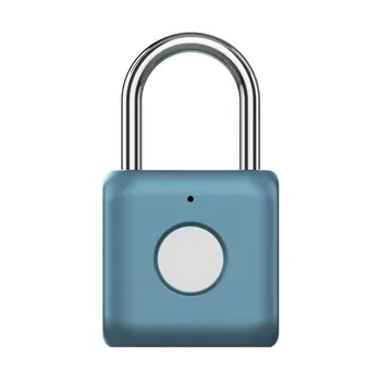 

Fingerprint Padlock Kitty USB Waterproof Portable Electronic For Home Anti-theft Luggage Case Safety Lock