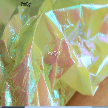 

Ngryise 1 Set 50*50cm fuhe qicai lemon yellow effect fabric fashion show