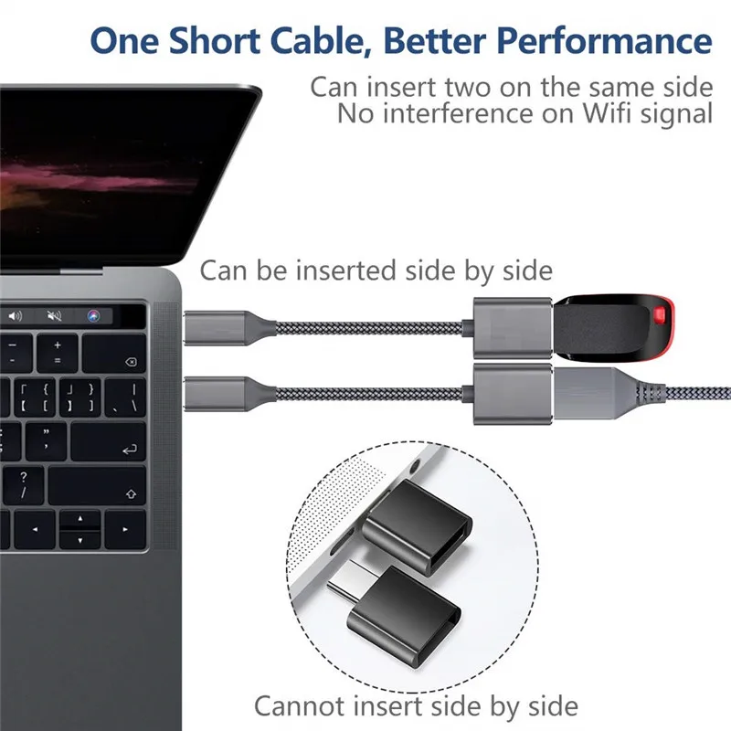 Bakeey type-C USB-C USB адаптер OTG USB кабель C штекер USB 3,0 A женский кабель адаптер для MacBook смартфон планшет ноутбук