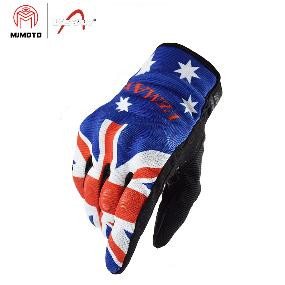 Vemar Summer Motorcycle Gloves Men Skull Mesh Moto Gloves Motorcyclist Touch Screen Biker guantes moto Black VE-203 motorcycle gloves