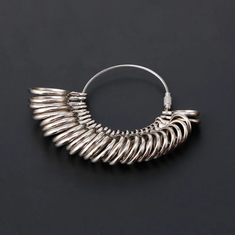 

Easy To Use 0-13 Finger Ring Metal Sizer Gauge Measure Jewelry Size Tools New