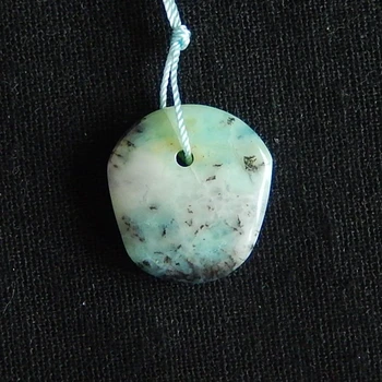 

Natural Blue Opal fashion pendant ,Semi-precious stones Jewelry accessories birthday gift,25X23X8mm,5.4g