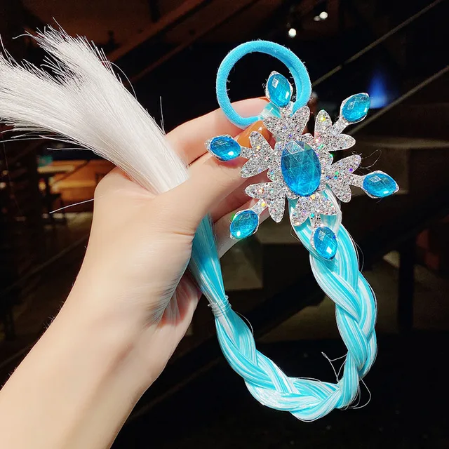 2021 New Girls Cute Cartoon Bow Butterfly Colorful Braid Headband Kids Ponytail Holder Rubber Bands Fashion Hair Accessories 23