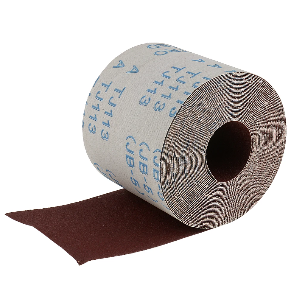 10 Meters Emery Cloth Sandpaper 120 Grit Abrasive Cloth Rolls for Sanding Wood Furniture Finishing