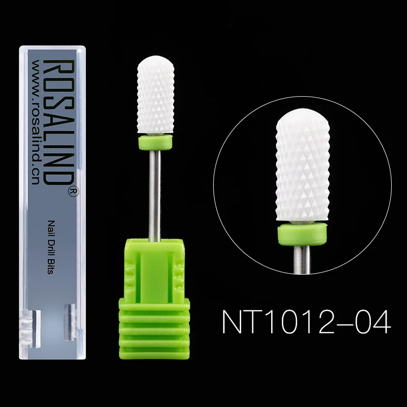 NT1012-04 ROSALIND керамический шлифовальный головной Бур для ногтей Rmove Arcylic поли гель порошок для ногтей Педикюр шлифовальный аппарат инструмент для ногтей - Цвет: NT1012-04