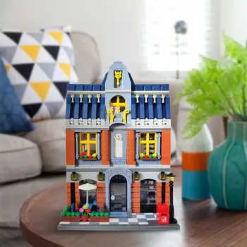 

Building Blocks QL0935 City Street View Collector's Edition Hill Pub Building Bricks Set Technic Toy For Children Birthday