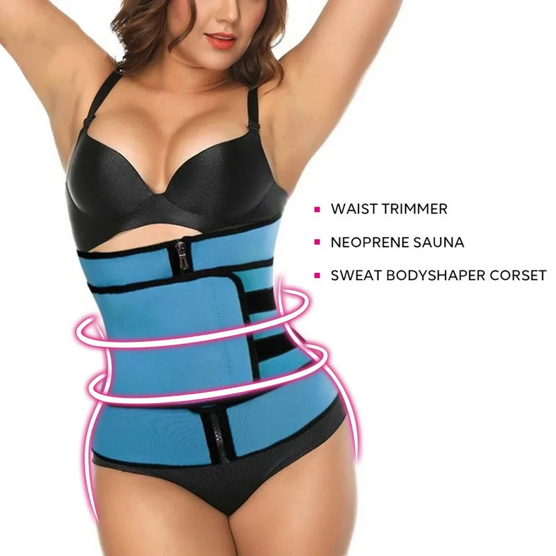 shapewear for women Neoprene Sauna Shaper Waist Trainer Corset Sweat Slimming Belt for Women Weight Loss Compression Trimmer Workout Fitness shapewear shorts