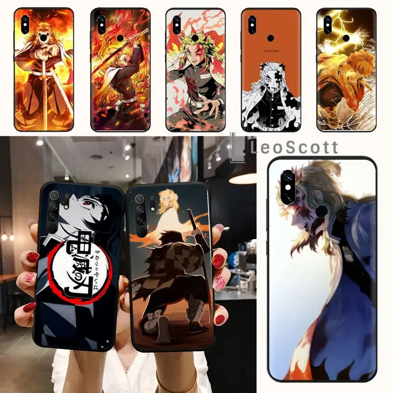 

Rengoku Kyoujurou Demon Slayer Phone Case For Xiaomi Redmi 7 8 9t a3 9se k20 mi8 max3 lite 9 note 9s 10 pro