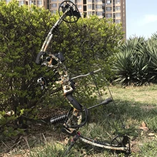 Camo Compound Bow Archery Compound Bow 30-70lbs Set Kit Stabilizer Arrow Rest Take down Right hand Hunting 1 2pcs archery compound bow limbs take down compound bow hunting accessory