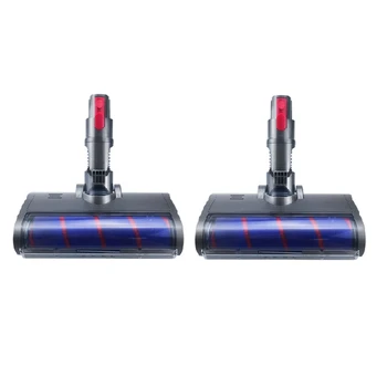 

Top Sale 2Pcs Fluffy Soft Roller Head Quick Release Electric Floor Head for Dyson V7 V8 V10 V11 Vacuum Cleaner Repair Parts
