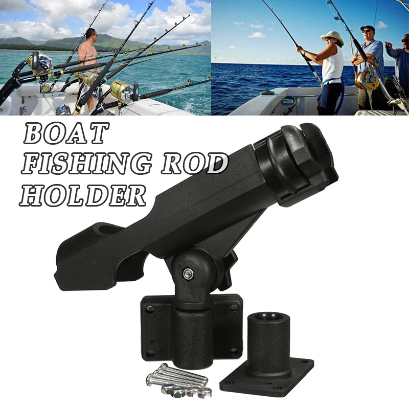 SHADDOCK Fishing Power Lock Rod Holder with 2 Side Rail Mounts Adjustable Fishing Rod Racks with